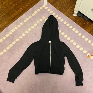 Urban kids girls black cropped hoddie
